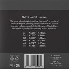 Augustine Saiten für klassische Gitarre Classic Label - 3 x Set Classic Black (normal/low)
