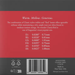 Augustine Saiten für klassische Gitarre Classic Label - 3 x Set Classic Red (normal/medium)