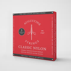 Augustine Saiten für klassische Gitarre Classic Label - 3 x Set Classic Red (normal/medium)