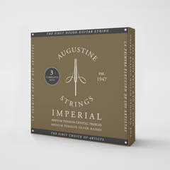 Augustine Saiten für klassische Gitarren Imperial Crystal Nylon medium - 3 x Set Imperial Red (medium/medium)