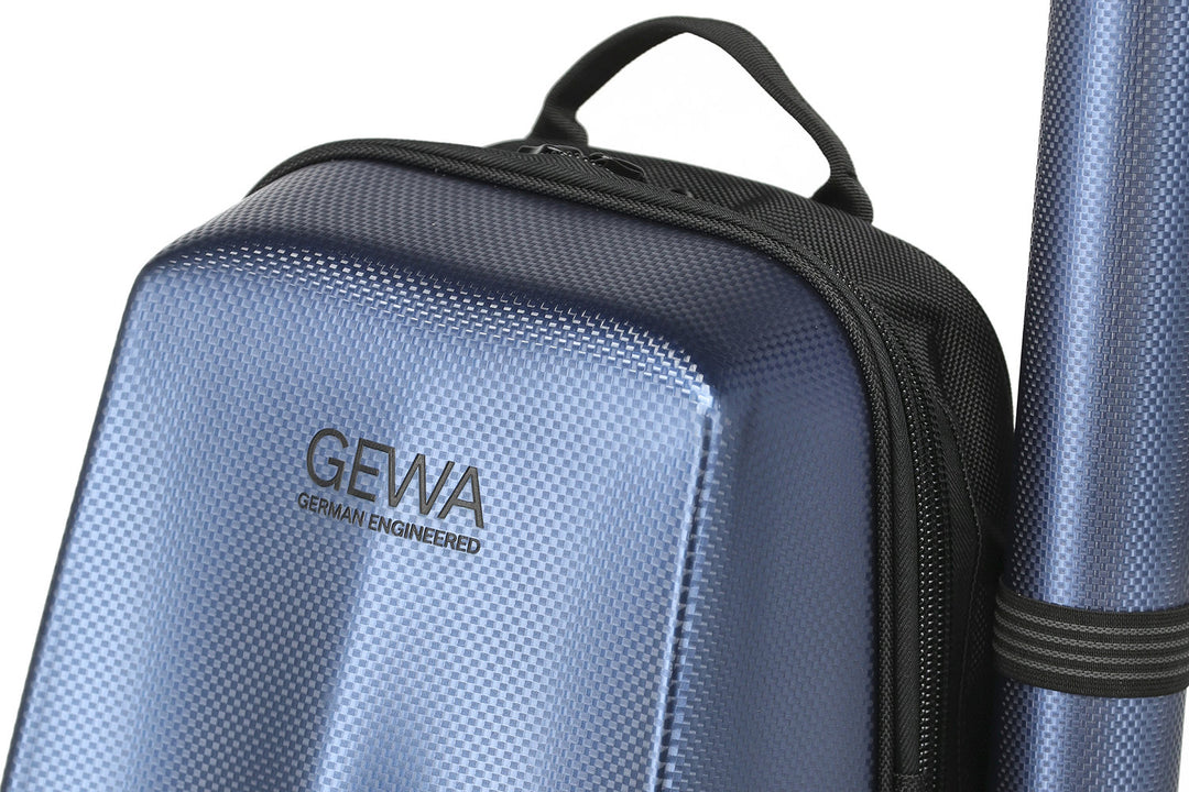 GEWA Rucksack für Geigen case Space Bag - Blau 4/4 - 3/4 (33 x 67 (mit Bogen case 79 ) x 19 cm)