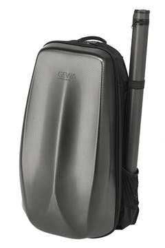 GEWA Rucksack für Geigen case Space Bag - Titanium 1/2 - 1/4 (33 x 63 (mit Bogen case 66 ) x 19 cm)