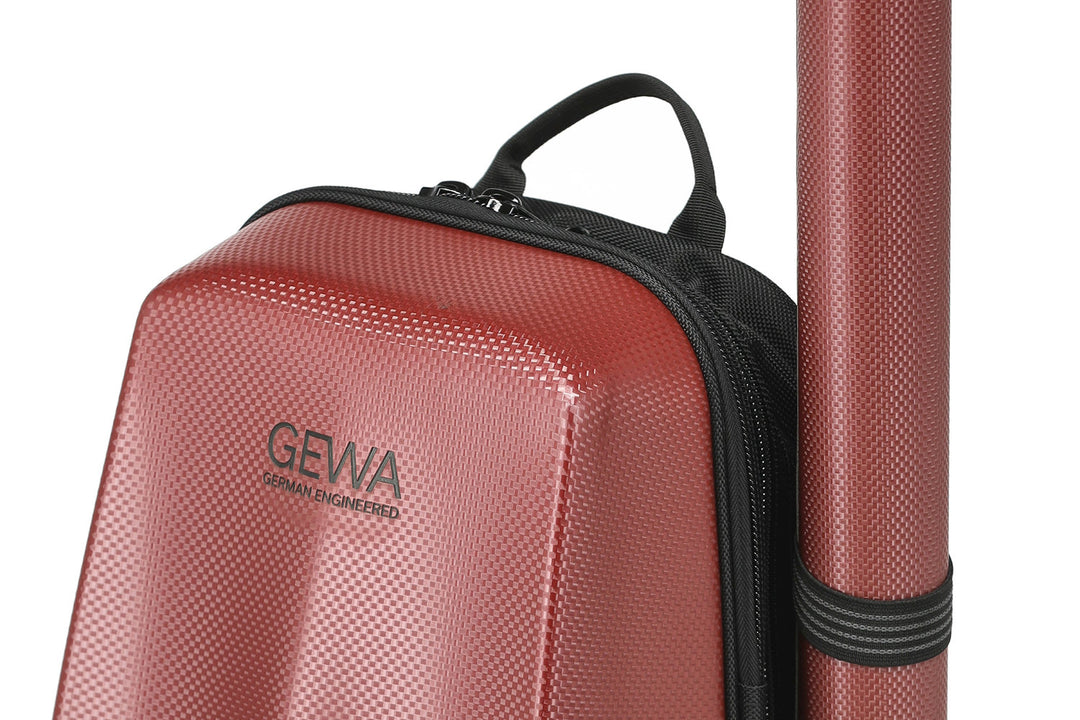 GEWA Rucksack für Geigen case Space Bag - Rot 4/4 - 3/4 (33 x 67 (mit Bogen case 79 ) x 19 cm)