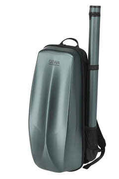 GEWA Rucksack für Geigen case Space Bag - Grün 4/4 - 3/4 (33 x 67 (mit Bogen case 79 ) x 19 cm)