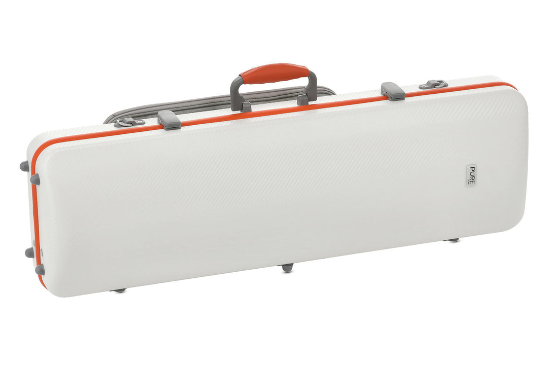 PURE GEWA Geigen case Polycarbonat FUN - 4/4 - 1/2 (White / Blacj)