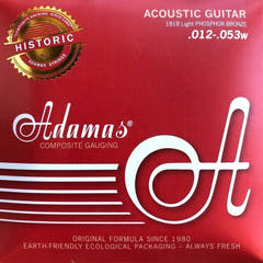 Adamas Historic Reissue 1818 gitarrengurte, Light .012-.053