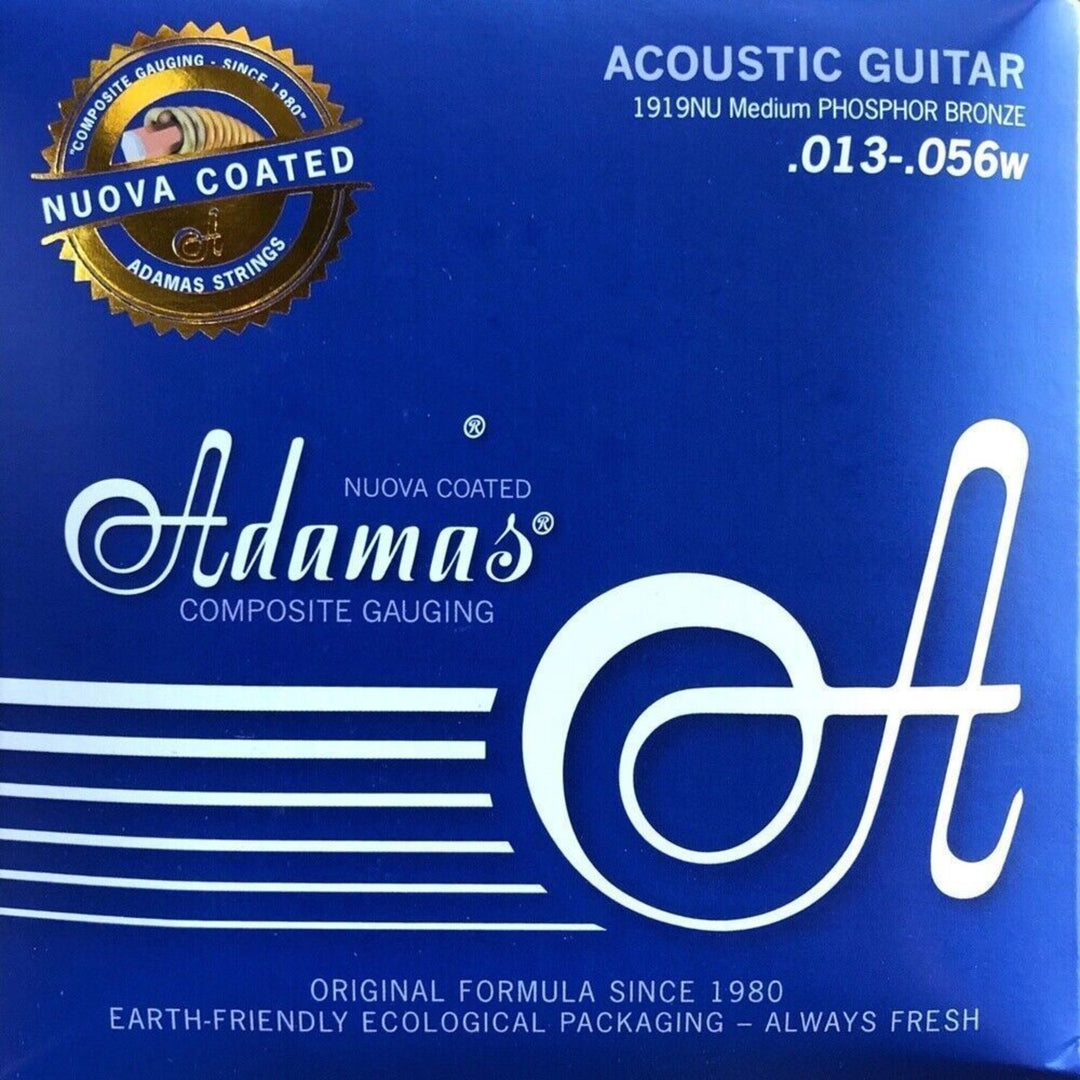 Adamas Saiten für Akustikgitarren Nuova phosphor bronze beschichtet - Medium .013-.056 (1919NU)