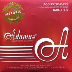 Adamas Saiten für Akustikbass Phosphor Bronze - Set 4-saitig med-light (5300ML)