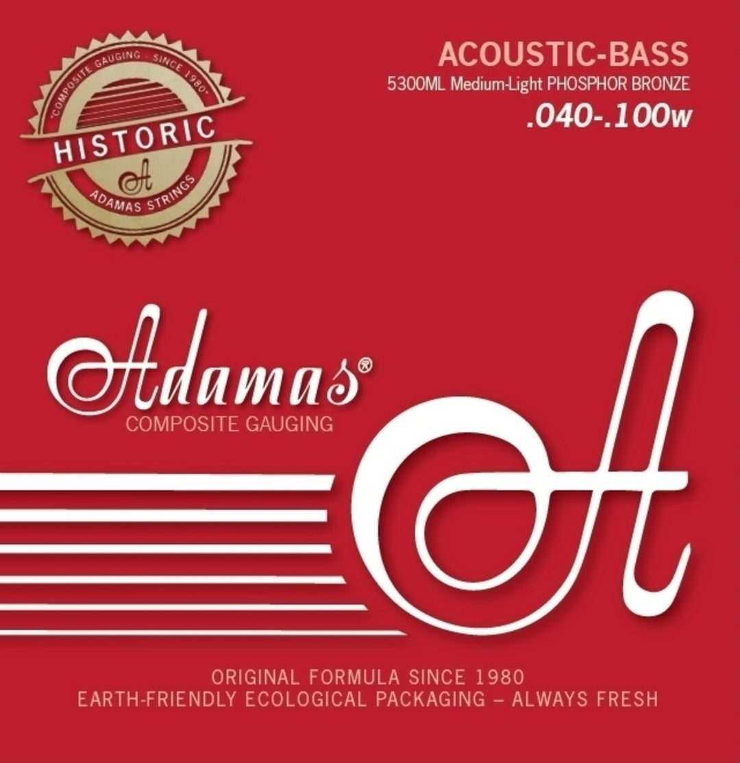 Adamas Saiten für Akustikbass Phosphor Bronze - Set 4-saitig med-light (5300ML)