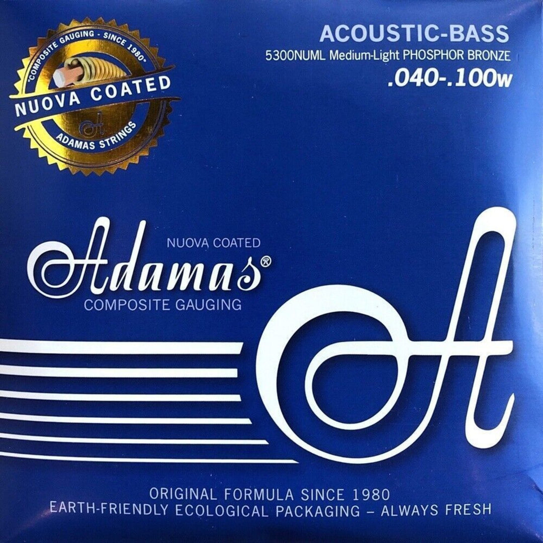 Adamas Saiten für Akustikbass Nuova beschichtet - Set 4-saitig med-light (5300NU-ML)