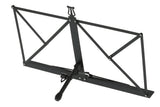 GEWA Tisch-Notenständer, schwarz, 22 cm zusammengeklappt, mit Tasche