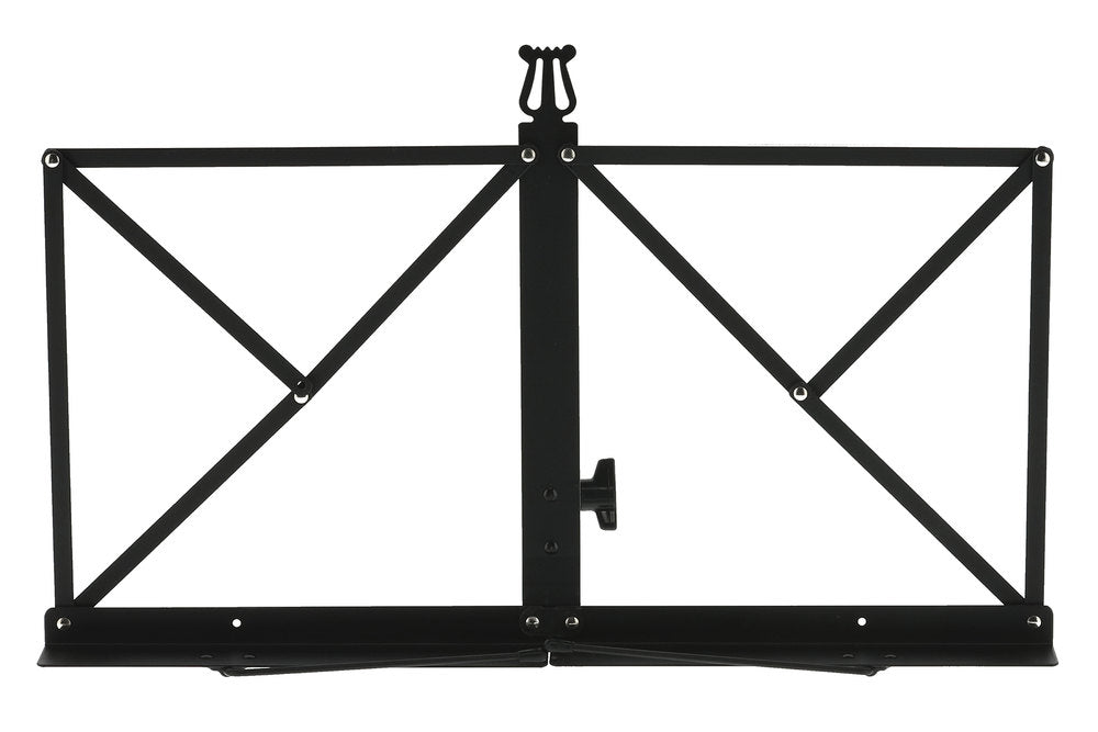 GEWA Tisch-Notenständer, schwarz, 22 cm zusammengeklappt, mit Tasche
