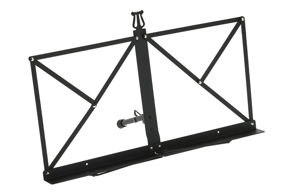 GEWA Tisch-Notenständer, schwarz, 22 cm zusammengeklappt, mit Tasche