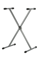 GEWA Keyboardständer, Einfachkreuz, silber