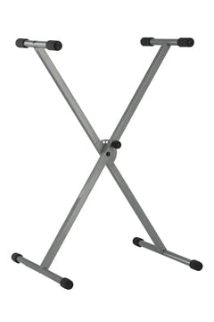 GEWA Keyboardständer, Einfachkreuz, silber