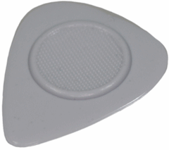 Heriba Thumb Rest Nylonplektren, Herzform, grau, 12 St.