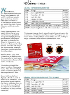 Adamas Round Core 1717RC gitarrensaiten, auch für Allergiker