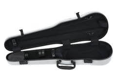 GEWA Formgeformte Geigen cases Air 1.7 - Silber metallic hochglanz