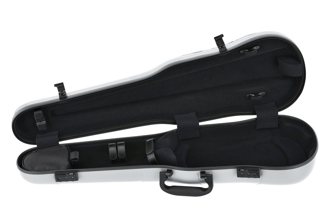 GEWA Formgeformte Geigen cases Air 1.7 - Silber metallic hochglanz