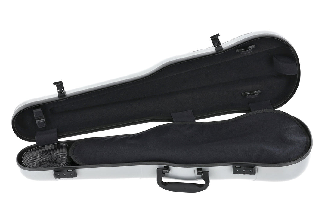 GEWA Formgeformte Geigen cases Air 1.7 - Silber metallic hochglanz