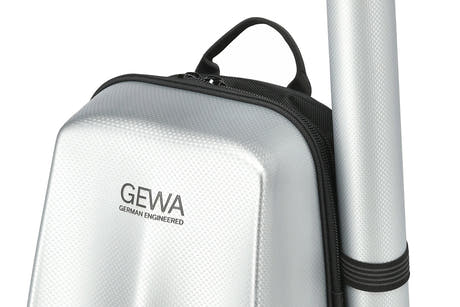 GEWA Rucksack für Geigen case Space Bag - Silber 4/4 - 3/4 (33 x 67 (mit Bogen case 79 ) x 19 cm)