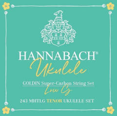 Hannabach Saiten für Ukulele Tenor Ukulele Goldin 243MHTLG low G - Set Low G (243MHTLG)