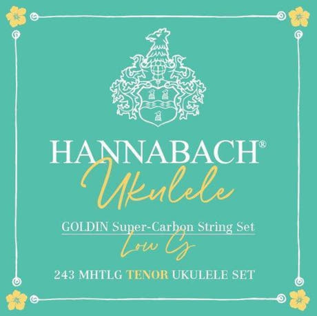 Hannabach Saiten für Ukulele Tenor Ukulele Goldin 243MHTLG low G - Set Low G (243MHTLG)