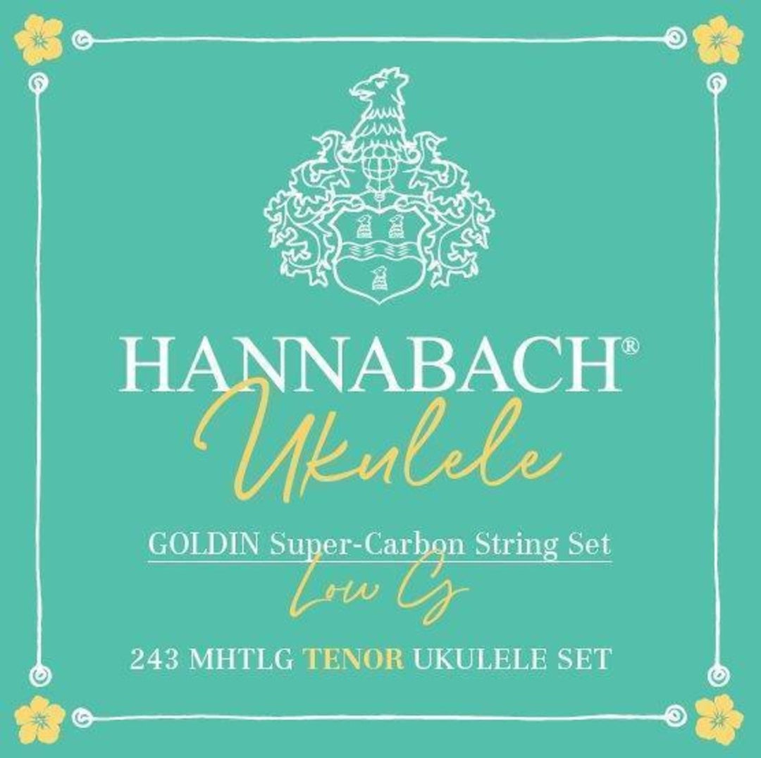 Hannabach Saiten für Ukulele Tenor Ukulele Goldin 243MHTLG low G - Set Low G (243MHTLG)