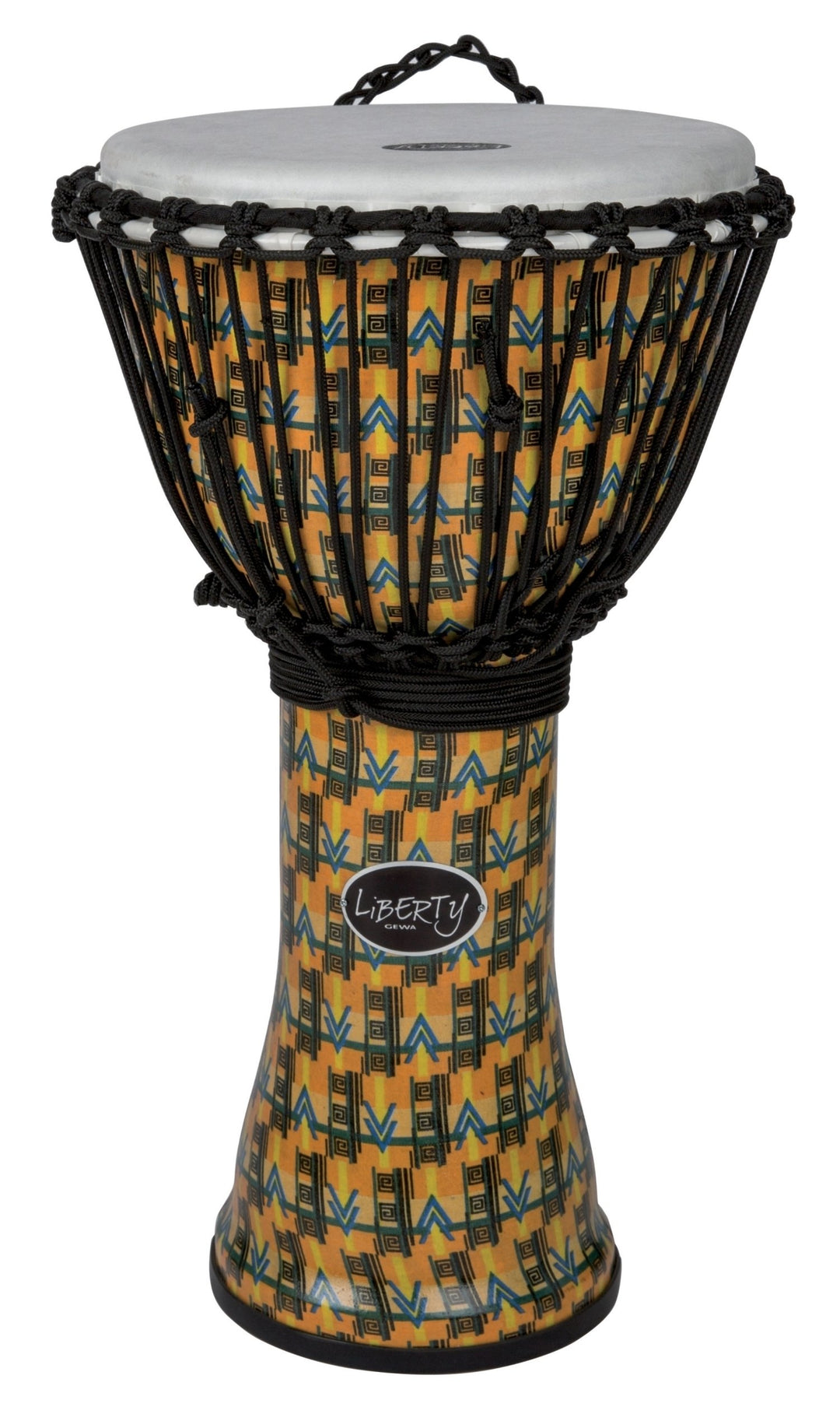 GEWA Djembé Liberty Serie Seilgestimmt - 14" Abstract Kente