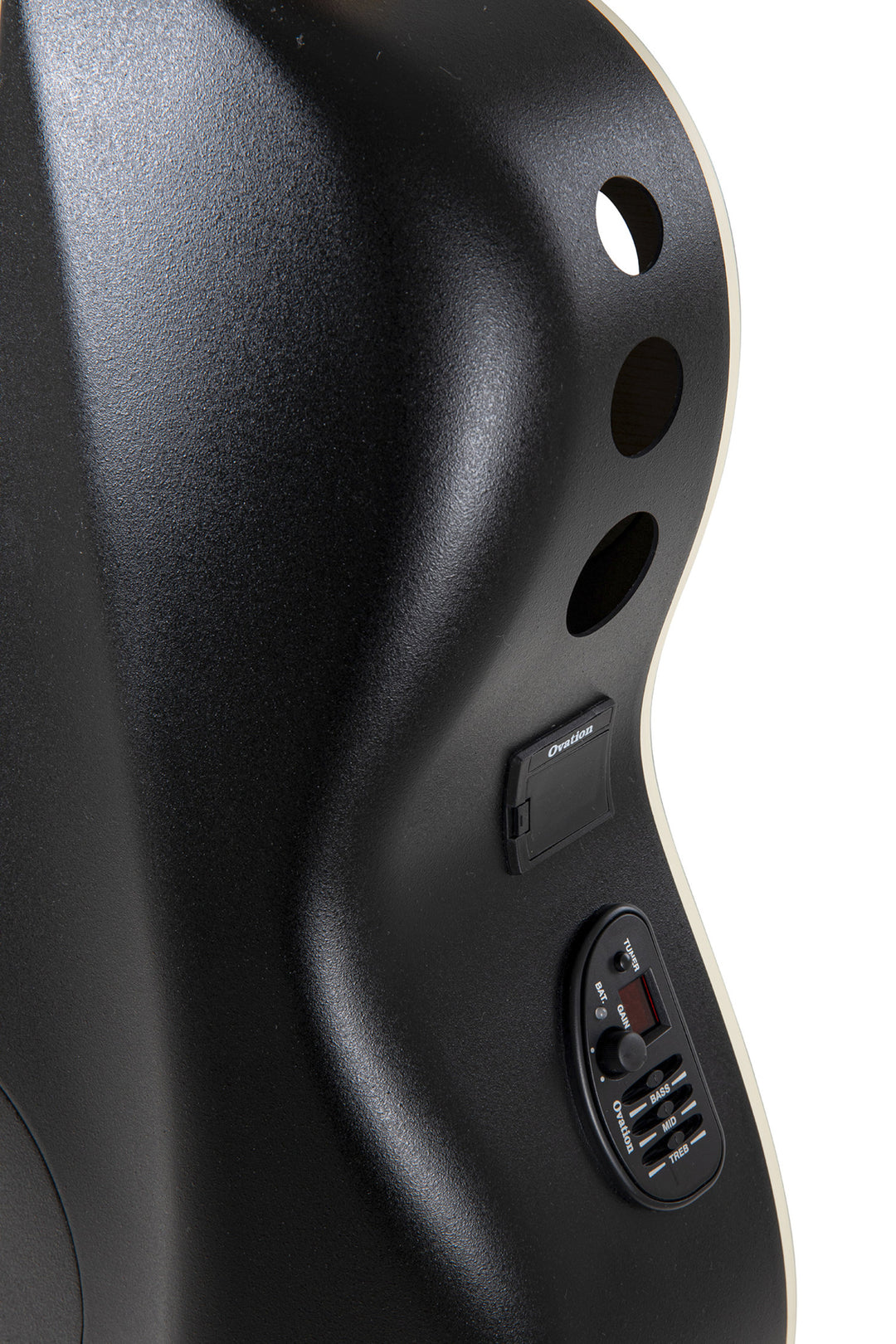Ovation E-Akustikgitarren Celebrity Elite Deluxe Deep Contour - Black Satin (CDX40-5-G)
