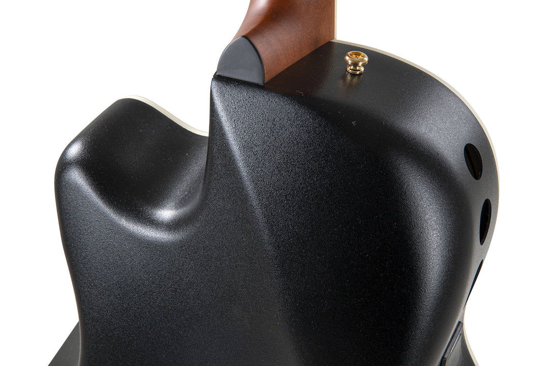 Ovation E-Akustikgitarren Celebrity Elite Deluxe Deep Contour - Black Satin (CDX40-5-G)