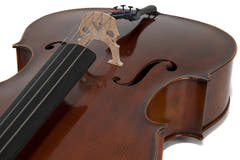 GEWA Cello Allegro Antique - 4/4 (Eingerichtet mit Wittner Feinstimm-Saitenhalter inkl. bag, Massaranduba-Bogen, Larsen Aurora-Saiten)