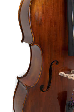 GEWA Cello Allegro Antique - 4/4 (Eingerichtet mit Wittner Feinstimm-Saitenhalter inkl. bag, Massaranduba-Bogen, Larsen Aurora-Saiten)