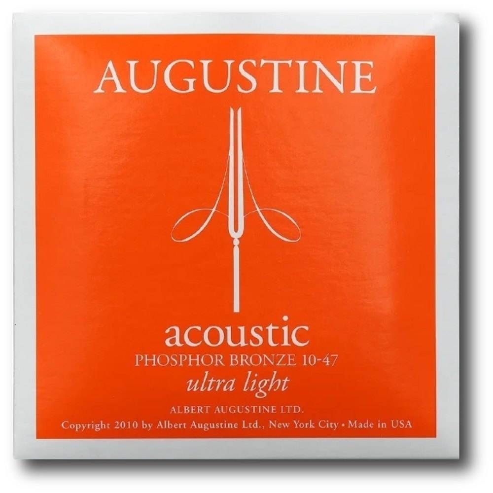 Augustine Acoustic Phosphor Bronze westerngitarren-Saiten, Ultra-Light 10-47