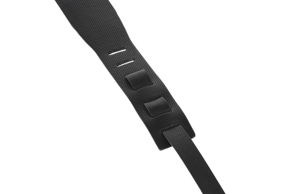 GEWA Premium Plain 70 Gitarrengurt mit Security Locks, schwarz, perforiert