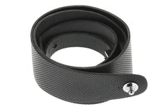 GEWA Premium Plain 70 Gitarrengurt mit Security Locks, schwarz, perforiert