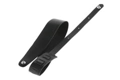 GEWA Premium Plain 70 Gitarrengurt mit Security Locks, schwarz, perforiert