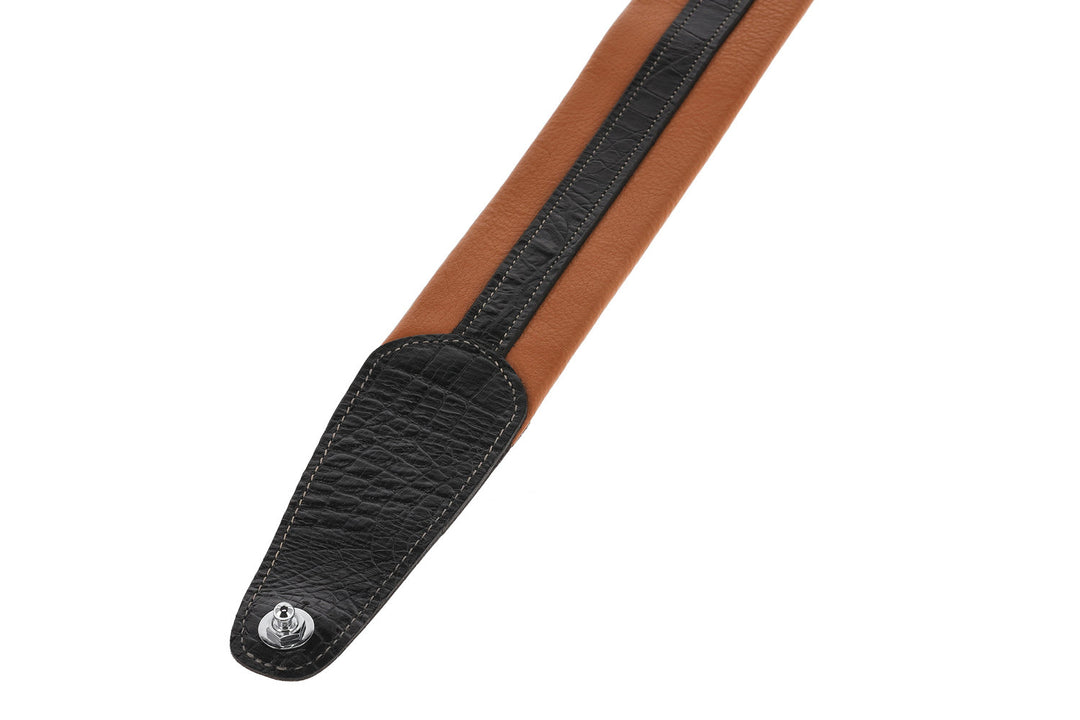 GEWA Gitarren Gurte Prestige 65 gepolsterte Security Locks - dry sand/black