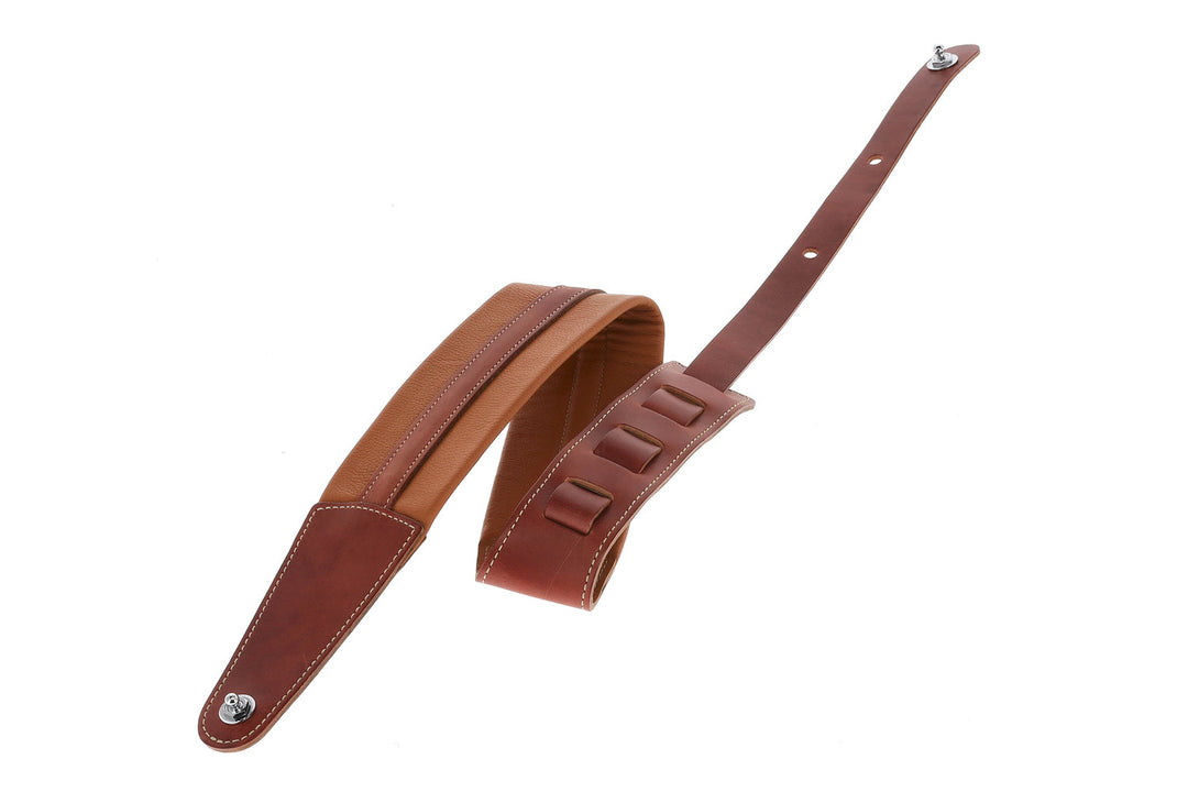 GEWA Gitarren Gurte Prestige 65 gepolsterte Security Locks - dry sand/braun