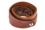 GEWA Gitarren Gurte Prestige 65 gepolsterte Security Locks - dry sand/braun