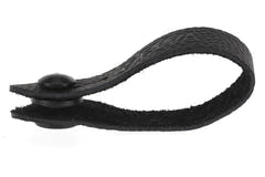 GEWA Tie Strap Schlaufe für Gitarrengurt, Leder, schwarz