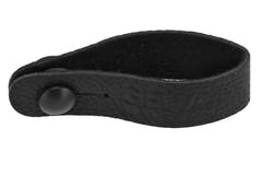 GEWA Tie Strap Schlaufe für Gitarrengurt, Leder, schwarz
