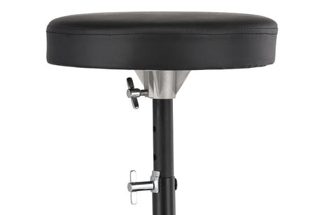 Basix DT-100 Schlagzeughocker, runde Sitzfläche, 45 bis 59 cm