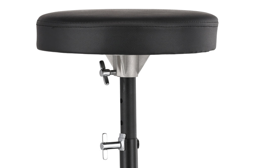 Basix DT-100 Schlagzeughocker, runde Sitzfläche, 45 bis 59 cm