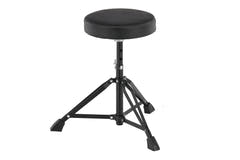 Basix DT-100 Schlagzeughocker, runde Sitzfläche, 45 bis 59 cm
