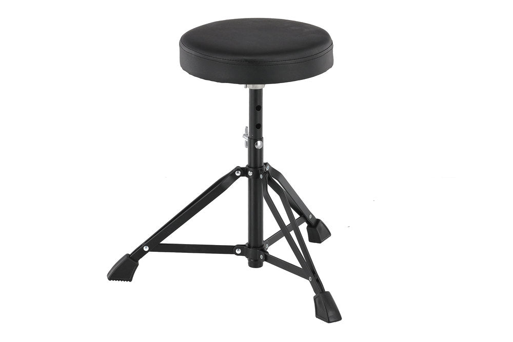Basix DT-100 Schlagzeughocker, runde Sitzfläche, 45 bis 59 cm