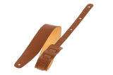 GEWA Regular 70 Gitarrengurt aus Leder, Wet Sand