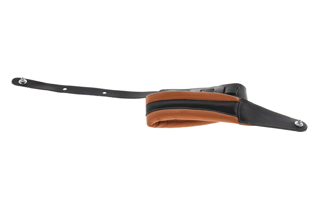 GEWA Gitarren Gurte Prestige 85 gepolstert Security Locks - dry sand/black