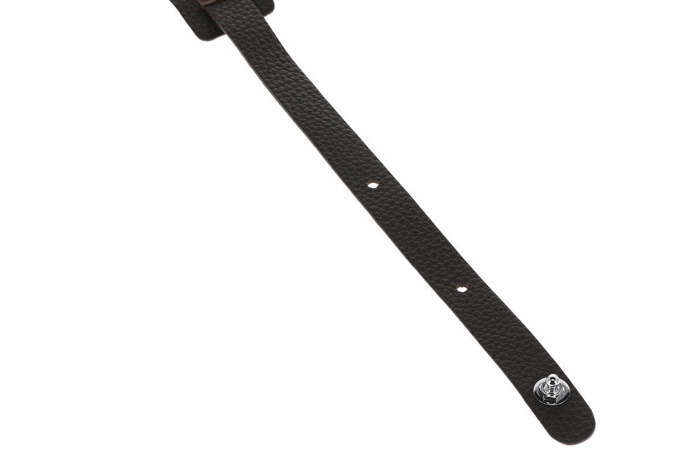 GEWA Premium Plain 70 Gitarrengurt mit Security Locks, schokoladenbraun