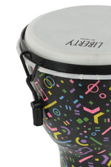 GEWA Djembe Liberty Serie Mechanisch gestimmt - 8" Crazy Neon